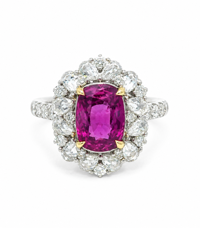 DR-RB-0001-1 Ruby Diamond Statement Ring